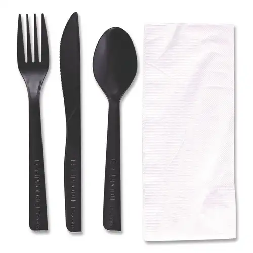 Eco-Products EP-S115 6 in. 100 percent Recycled Content Cutlery Kit - (250/Carton)