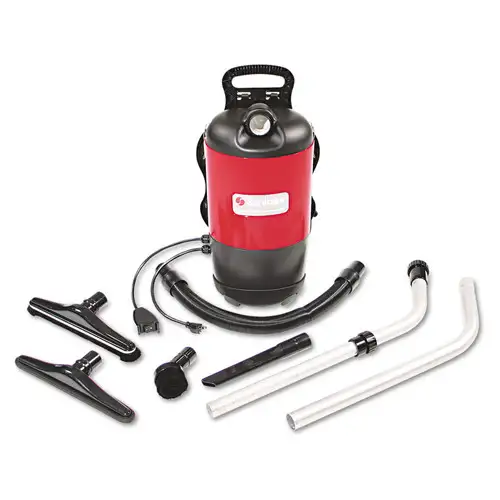 Sanitaire TRANSPORT QuietClean 1.5 Gallon Tank Capacity Backpack Vacuum - Red