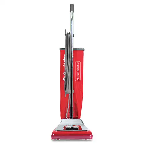 Sanitaire TRADITION 12 in. Cleaning Path Upright Vacuum - Chrome/Red
