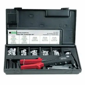 Marson M39315 Ribbed Rivet Nut Kit with Plastic Case | Includes M39300 Rivet Nut Tool