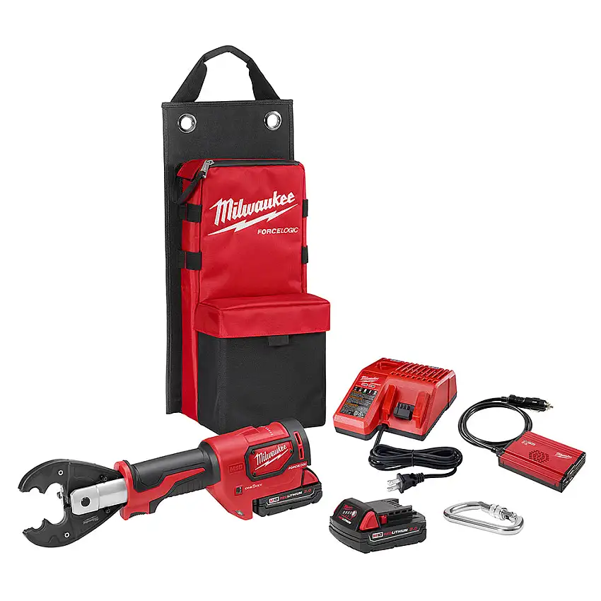 Milwaukee 2678-22BG M18 FORCE LOGIC 6T Utility Crimping Kit with D3 Gr