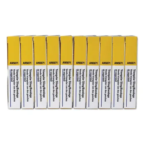 First Aid Only 40 in. x 40 in. x 56 in. First-Aid Refill Sling/Tourniquet Triangular Bandages (10/Pack)