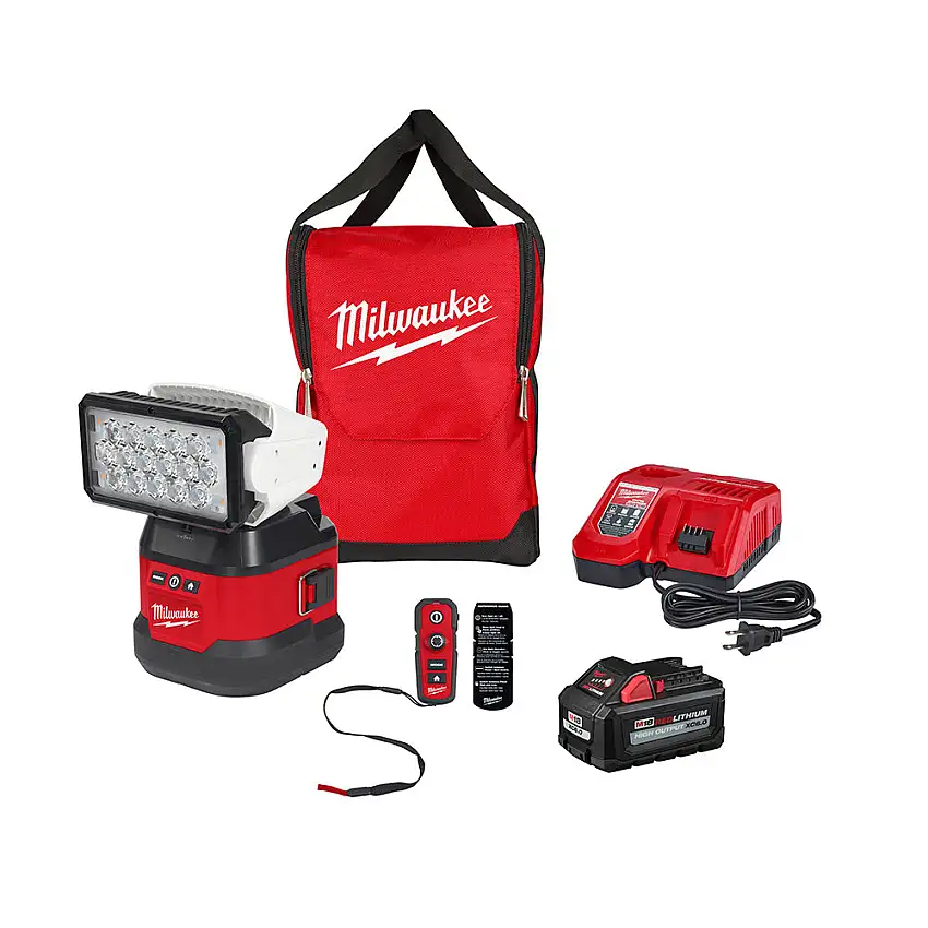 Milwaukee 2123-21HD M18 Utility Remote Control Search Light Kit w/ Por