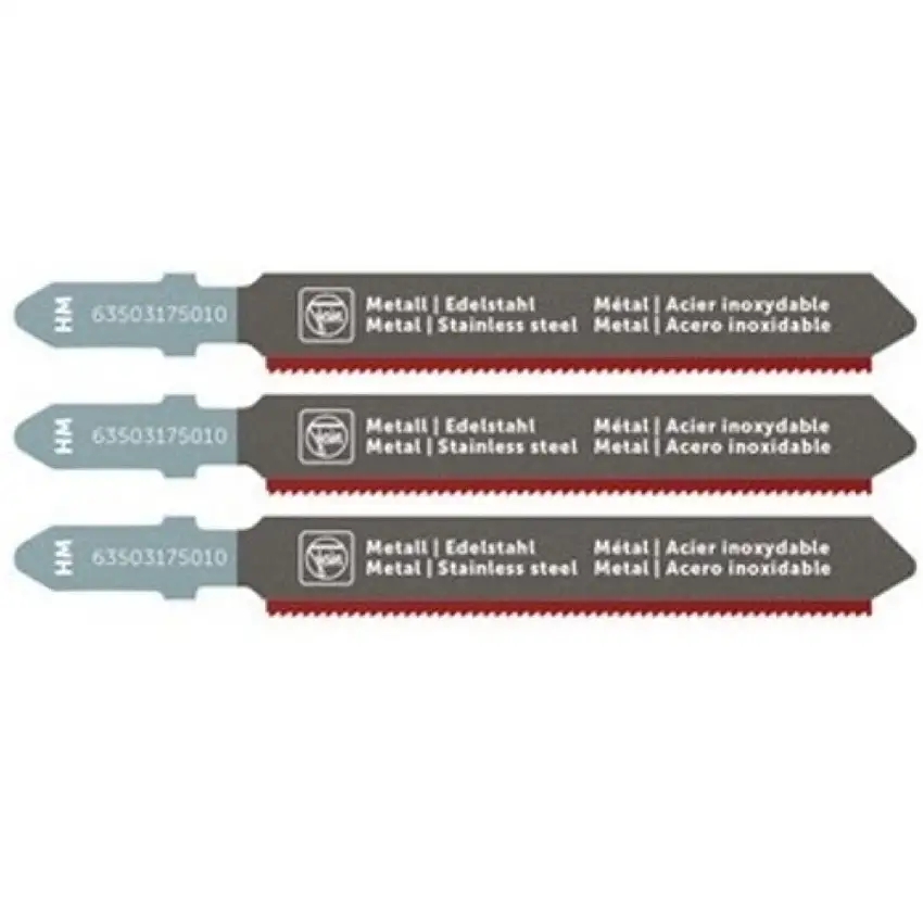 Fein (3/Pack) 2-3/8 in. 24 TPI HM Carbide T-Shank Jigsaw Blade - 63503175010
