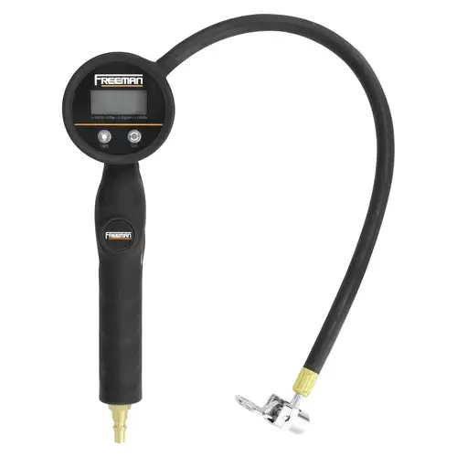 Freeman Digital Tire Inflator with 90 Degree Lock-On Chuck