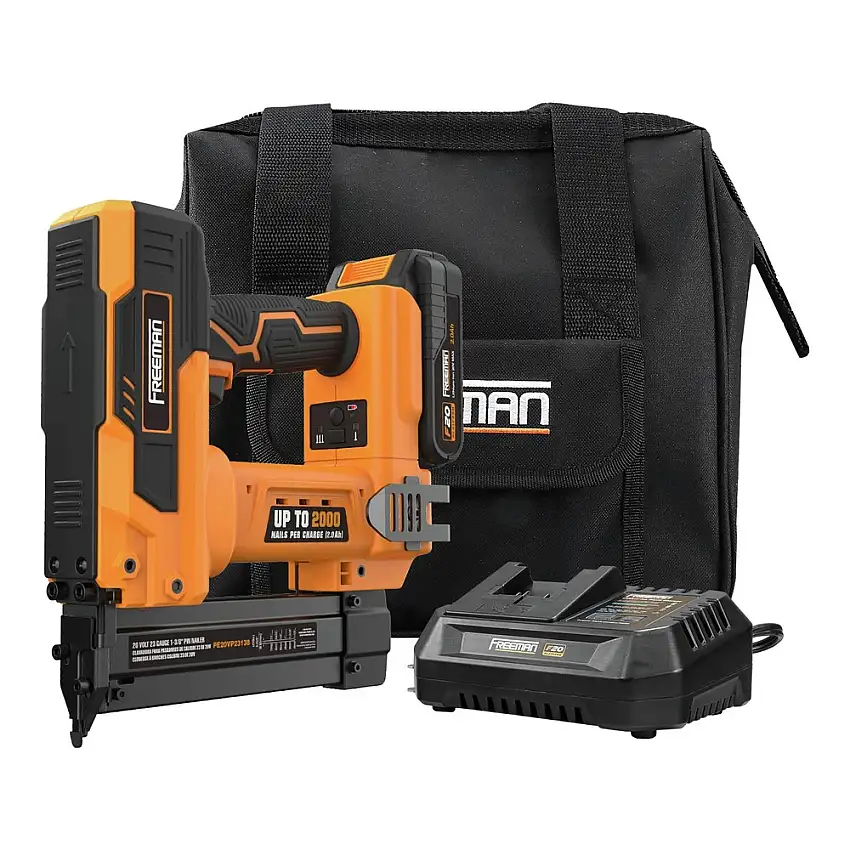Freeman 20V 23-Gauge Lithium-Ion 1-3/8 in. Cordless Pin Nailer Kit with 2 Ah Battery - PE20VP23138