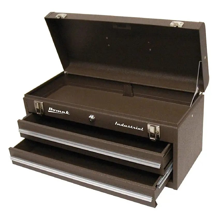 Homak 2-Drawer 20 in. Friction Toolbox - Brown - BW00202200