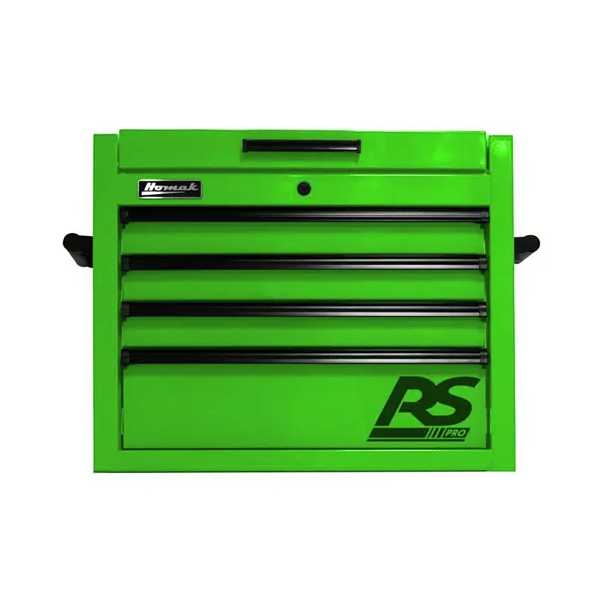Homak 27 in. RS Pro 4-Drawer Top Chest - Lime Green - LG02027401