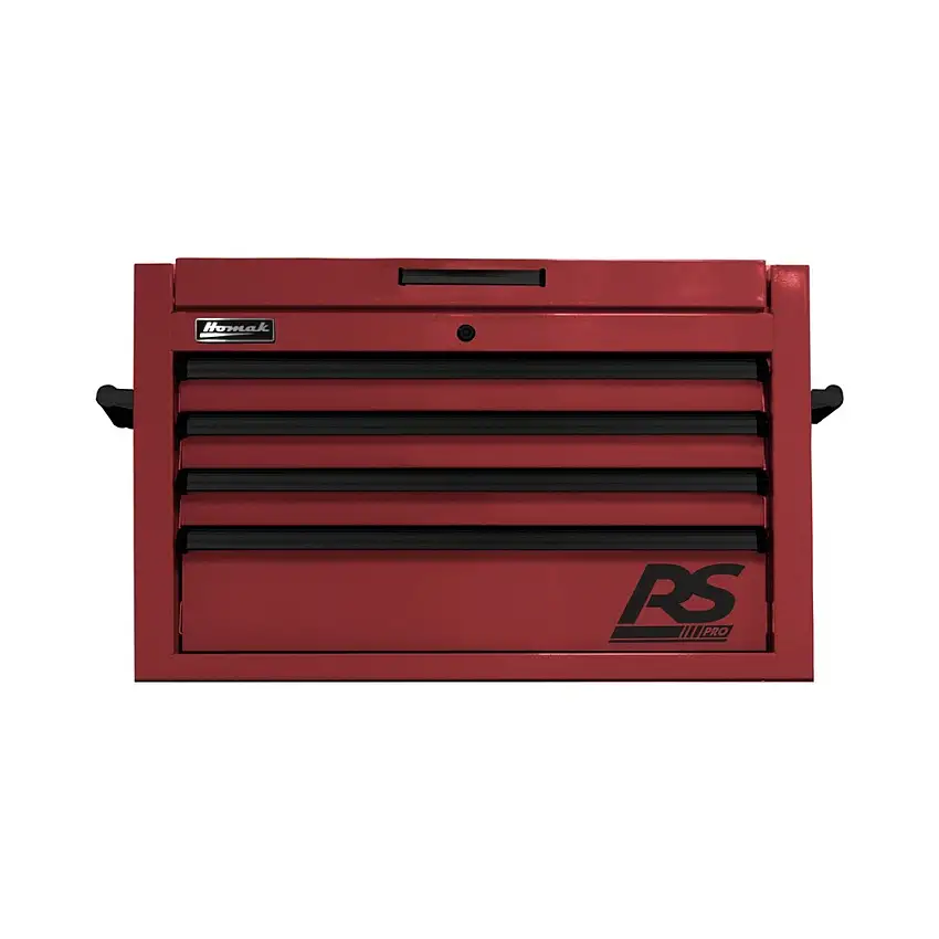 Homak RS Pro 36 in. 4-Drawer Top Chest - Red - RD02036040