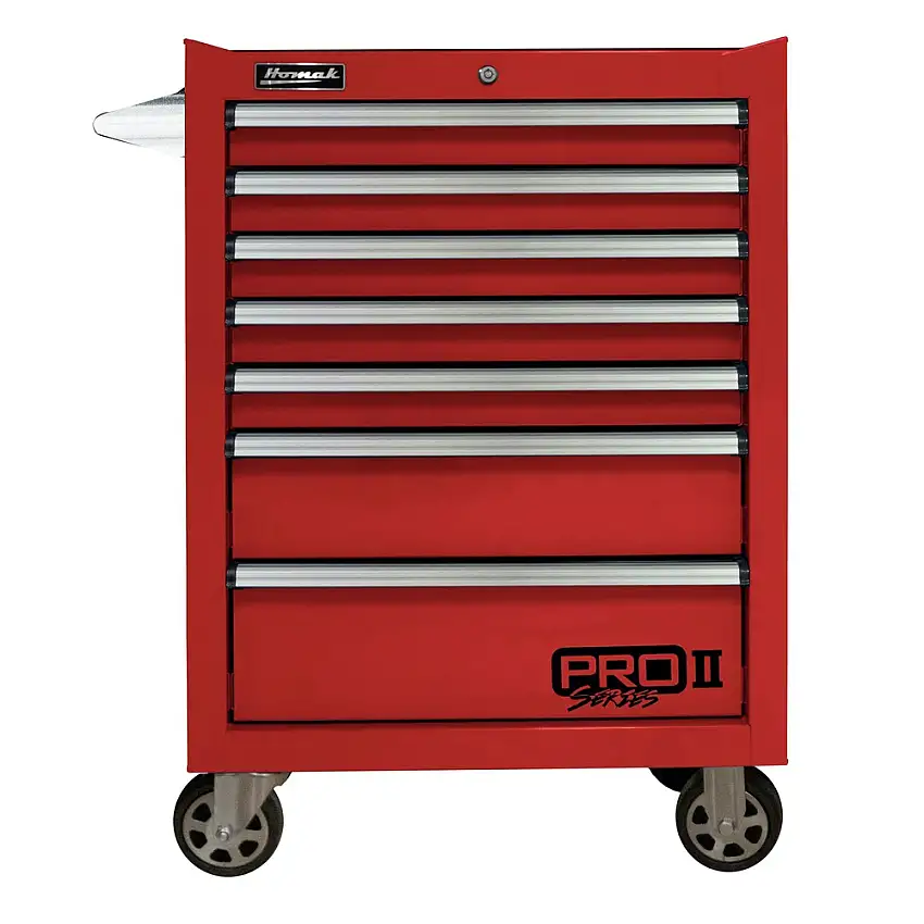 Homak Pro 2 27 in. 7-Drawer Roller Cabinet - Red - RD04027702