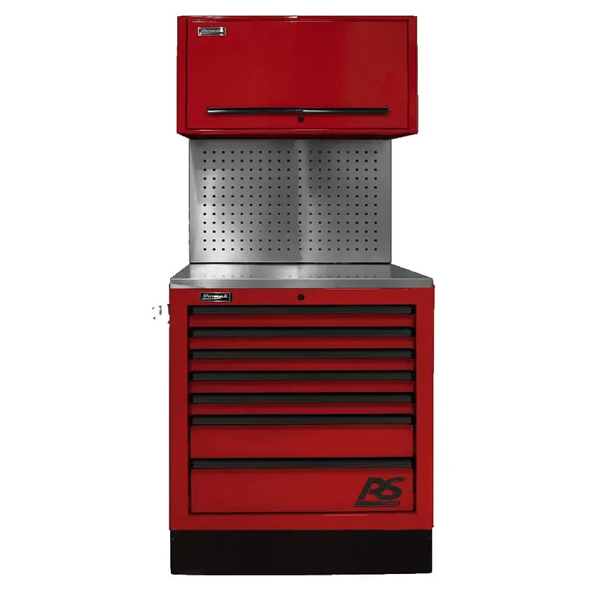 Homak 36 in. CTS Conversion Kit with Tool Board Backsplash - Red - RDCTS36004