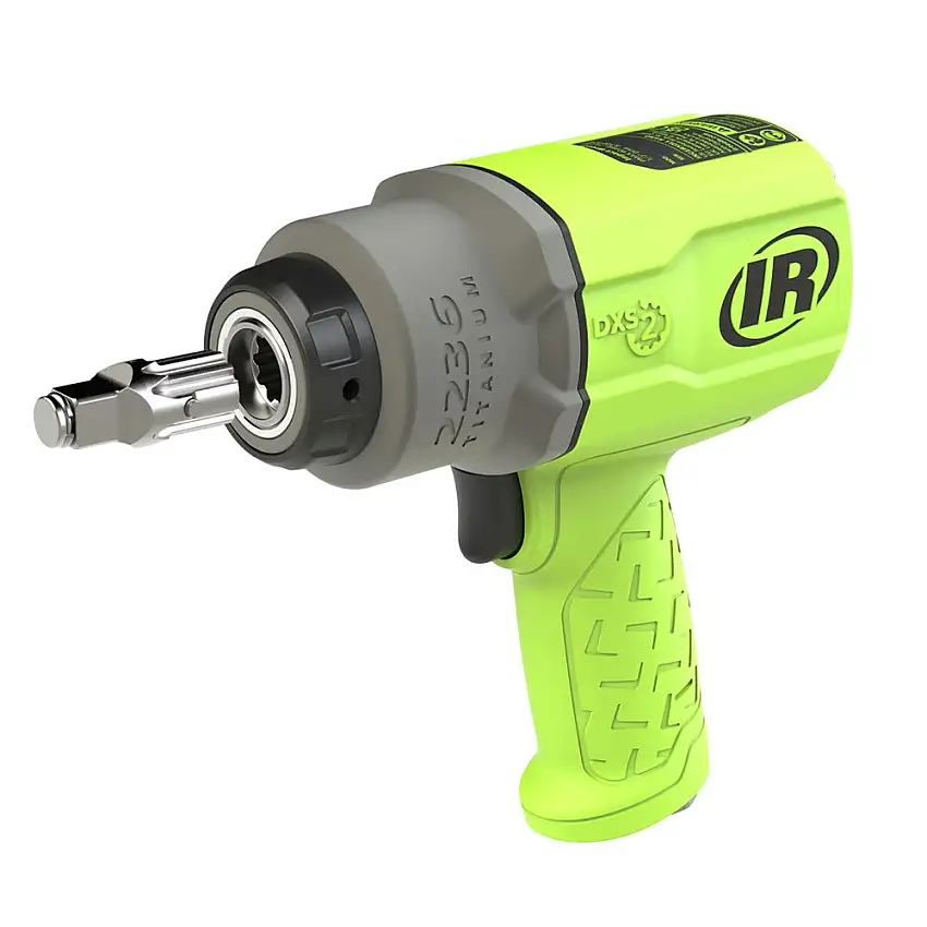 Ingersoll Rand DXS 1350 BPM 7500 RPM 1500 ft-lbs. Breakaway Torque 1/2 in. Drive Standard Anvil Air Impact Wrench - Green - 2236QTIMAX-G