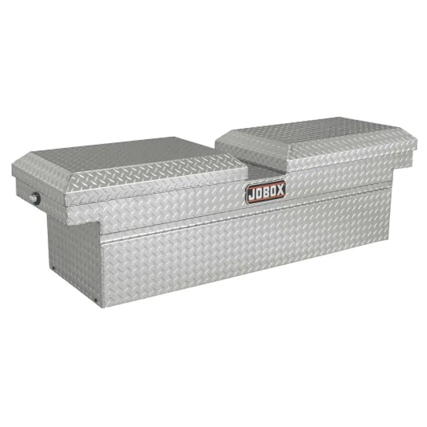 JOBOX Aluminum Gull Wing Lid Compact Crossover Truck Box - Clear Coat - JAC1393980