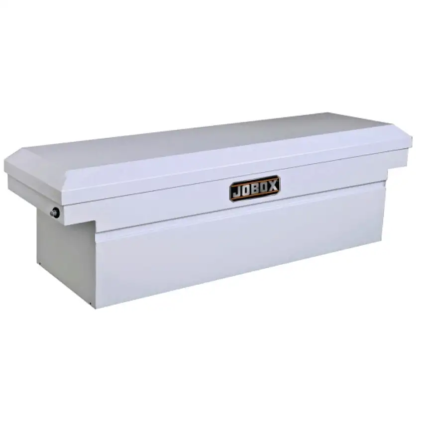 JOBOX Steel Single Lid Compact Crossover Truck Box - White - JSC1397980