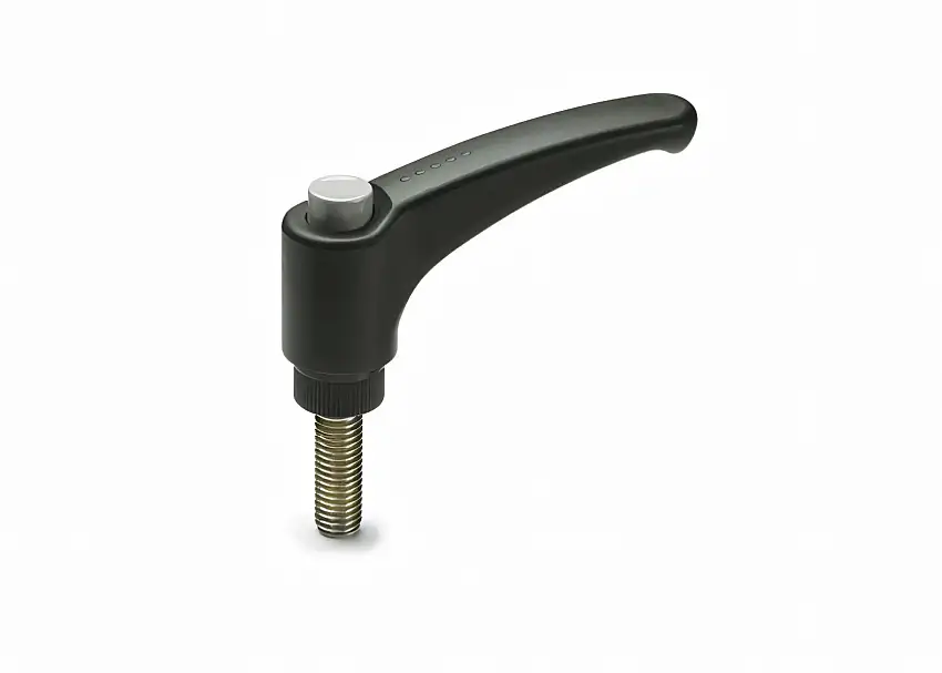 Adjustable clamping lever with M10 thread