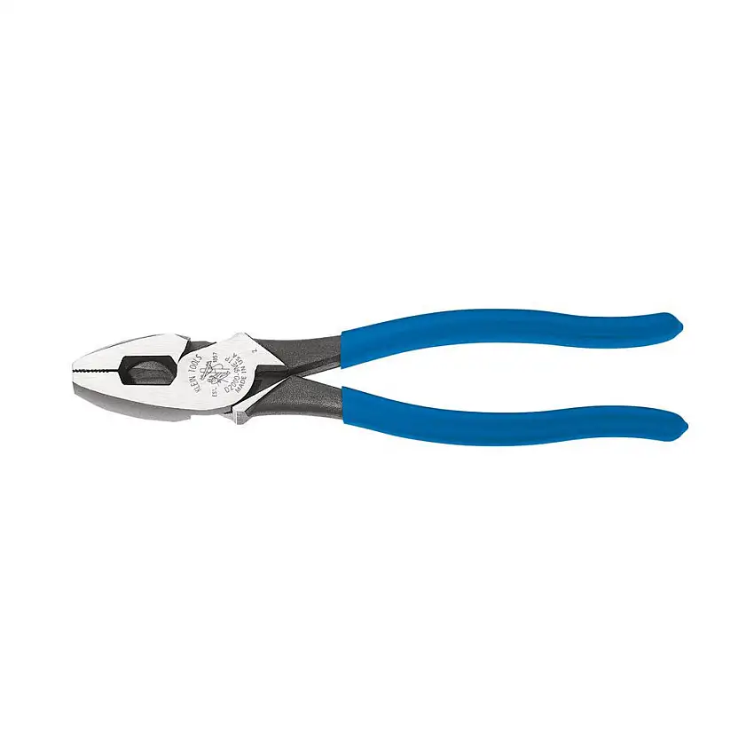 Klein Tools 9 in. Lineman's Fish Tape Pulling Pliers with High Leverage Design and Handle Tempering - D2000-9NETP