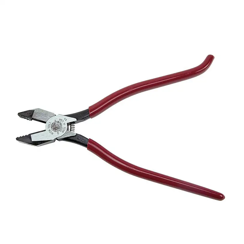 Klein Tools 9 in. Ironworker's Aggressive Knurl Pliers - D201-7CSTA