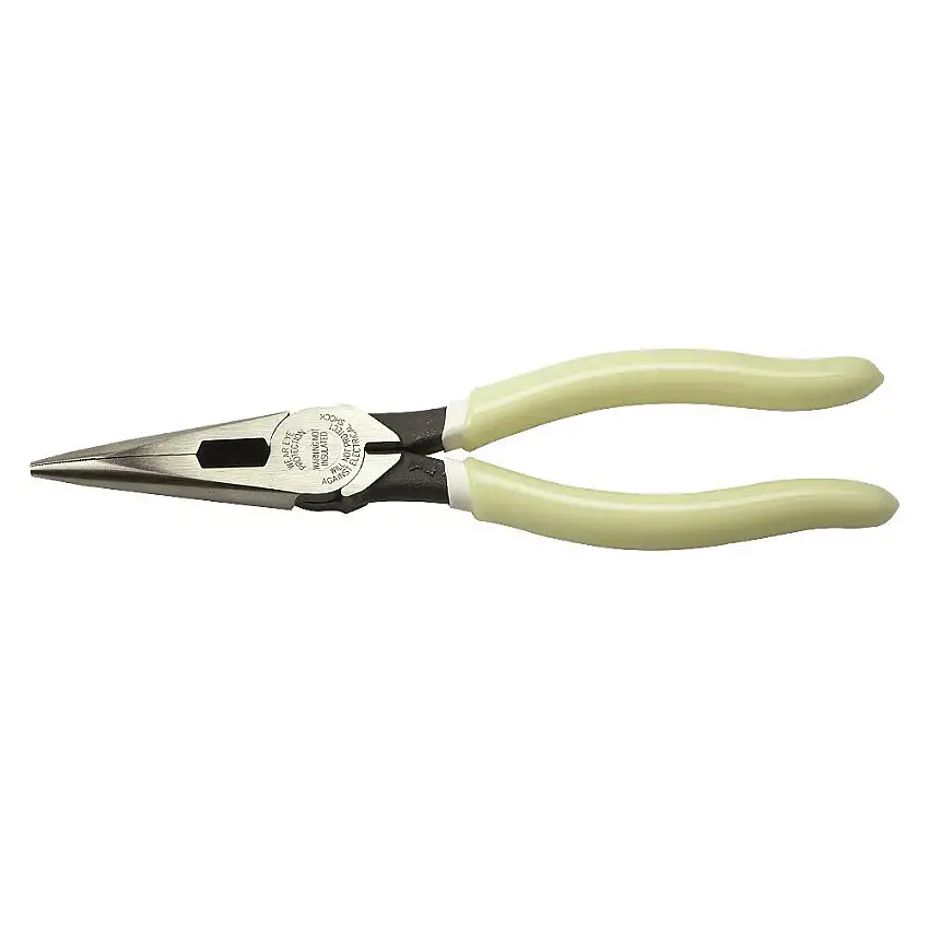 Klein Tools 8 in. Glow In The Dark Needle Nose Pliers - D203-8-GLW