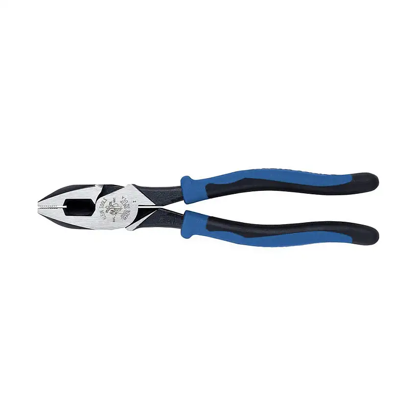 Klein Tools 9 in. Fish Tape Pulling, Lineman's Pliers - Light Blue/Black - J2000-9NETP