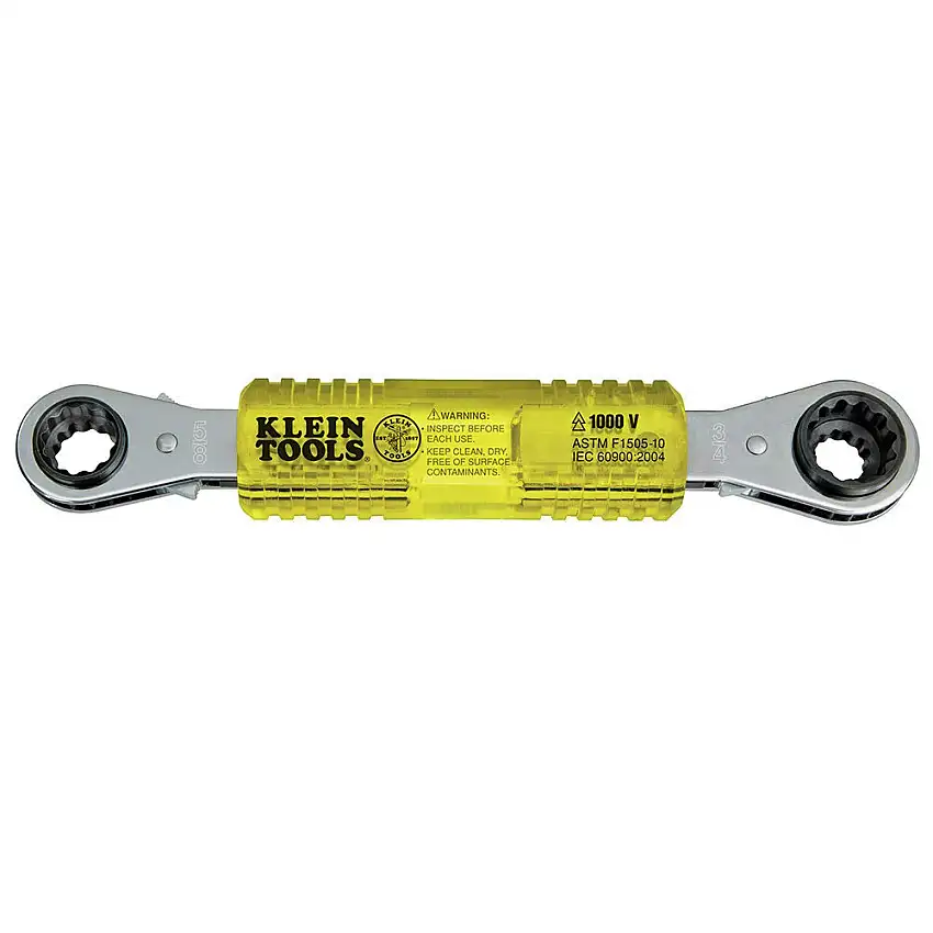 Klein Tools 4-in-1 Lineman's Insulating Box Wrench - KT223X4-INS
