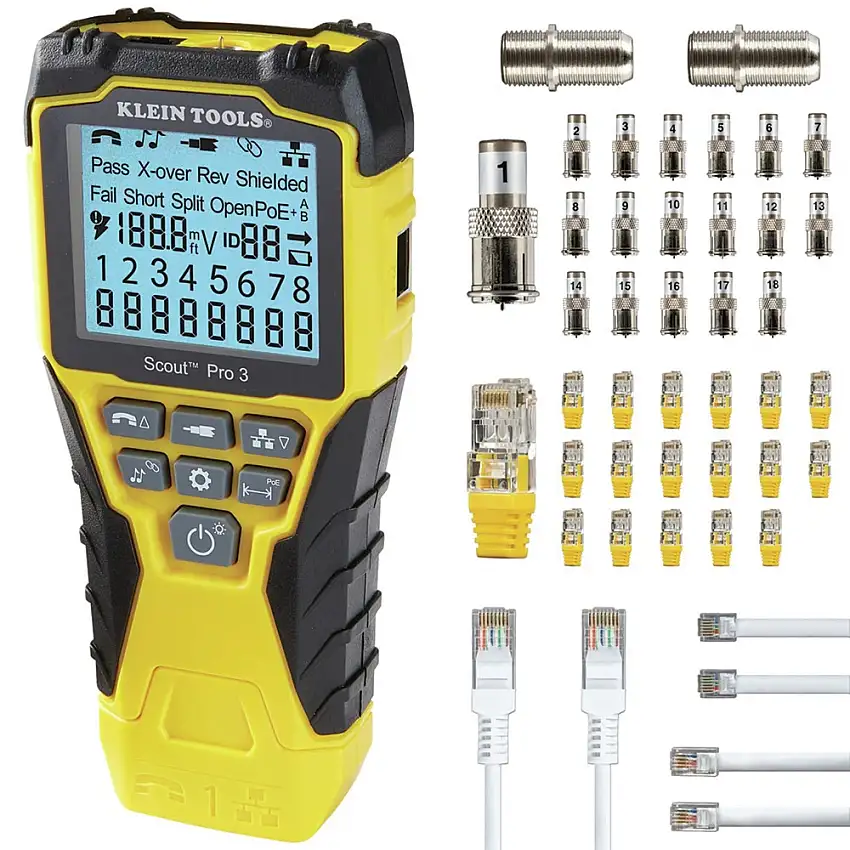 Klein Tools Scout Pro 3 Cable Tester with Remote Kit - VDV501-852