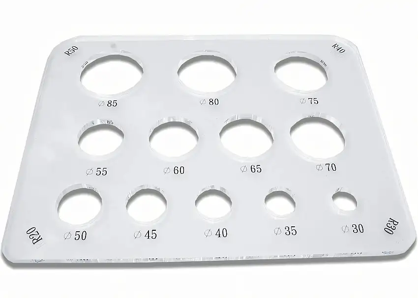 Circle template for routers