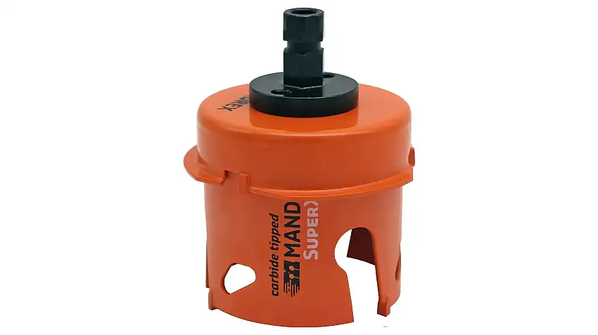 Mandrex SuperXCut hole saw with Ø 68 mm countersink