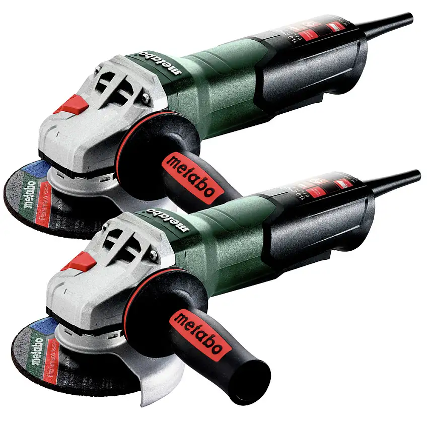 Metabo Metabo WP 11-125 Quick 11 Amp 11,000 RPM 4.5 in. / 5 in. Corded Angle Grinder with Non-Locking Paddle (2-pack) - 603624420-BNDL