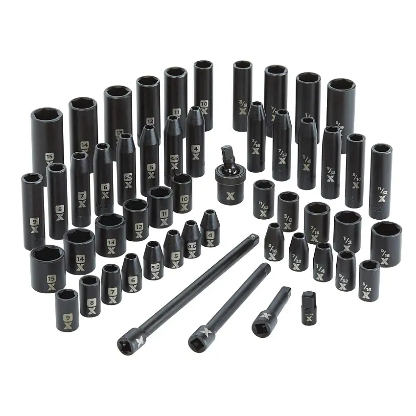 Maximum 53-Piece 1/4 in. Drive Impact Socket Set - CTI0580692