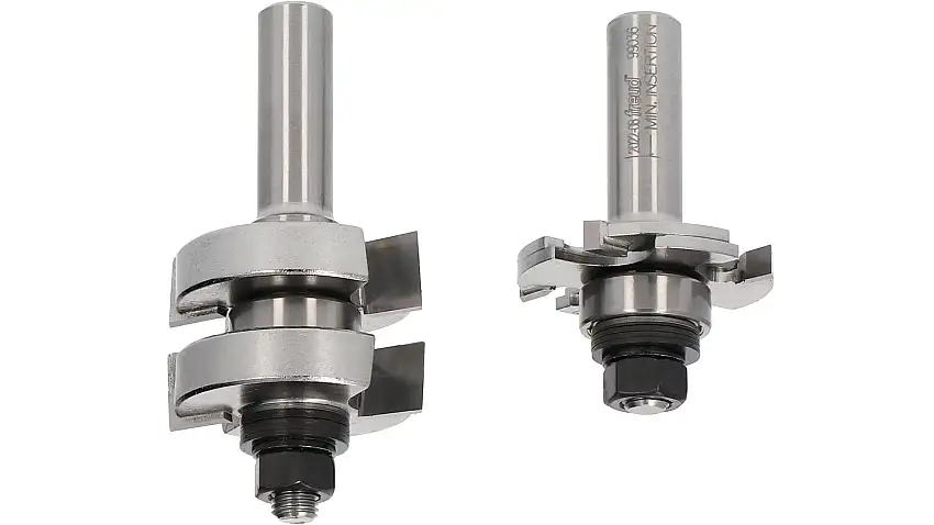 Adjustable tongue and groove cutter set D: 44 - 44,4mm R:9,5 - 34mm
