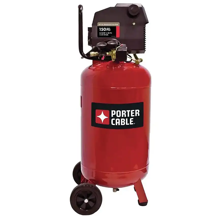 Porter-Cable 1.5 HP 20 Gallon Oil-Free Vertical Dolly Air Compressor - PXCMF220VW