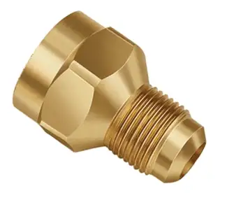 UR3-1012 - Female X Male Flare Brass Connector
