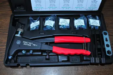 Marson M39302 Poly-Nut Kit with Plastic Case | Includes M39300 Rivet Nut Tool