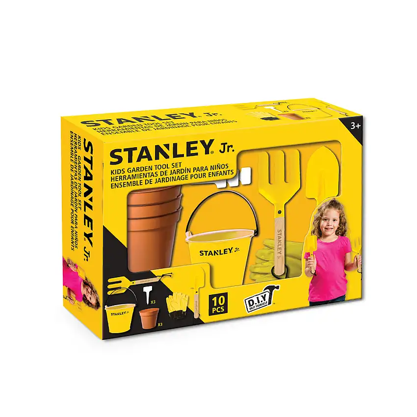 STANLEY Jr. 9-Piece Garden Toy Tool Set - SG003-10-SY