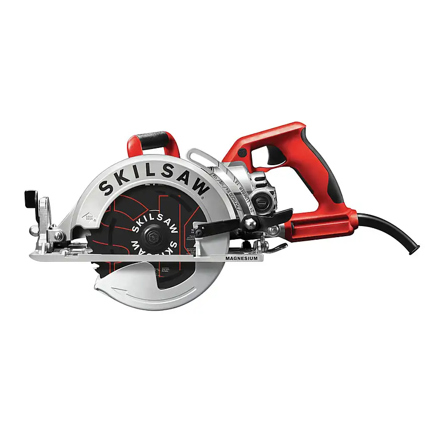SKILSAW 7-1/4 in. Lightweight Magnesium Worm Drive Circular Saw with Carbide Blade - SPT77WML-01