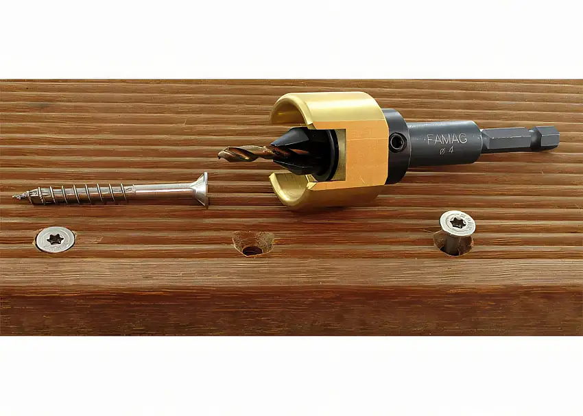 Terrace drill countersink set 4 pieces