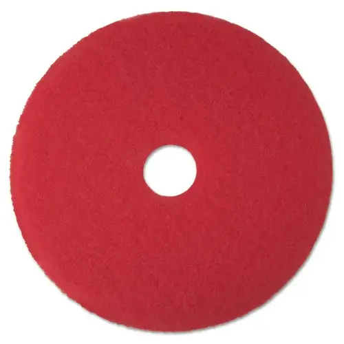 3M 14 in. Low-Speed Buffer Floor Pads - Red (5/Carton)