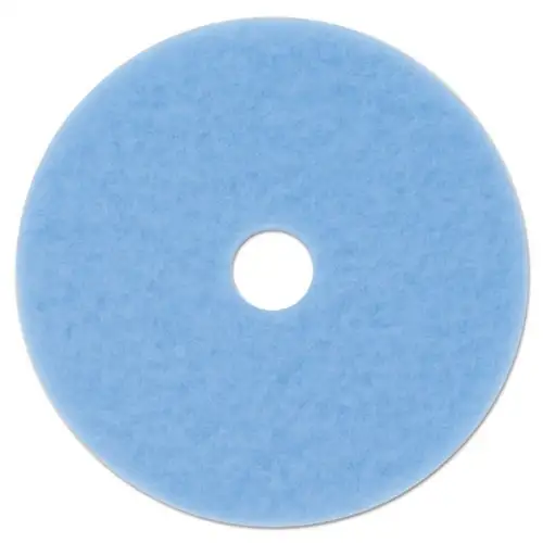 3M 20 in. Diameter 3050 Hi-Performance Burnish Pad - Sky Blue (5/Carton)