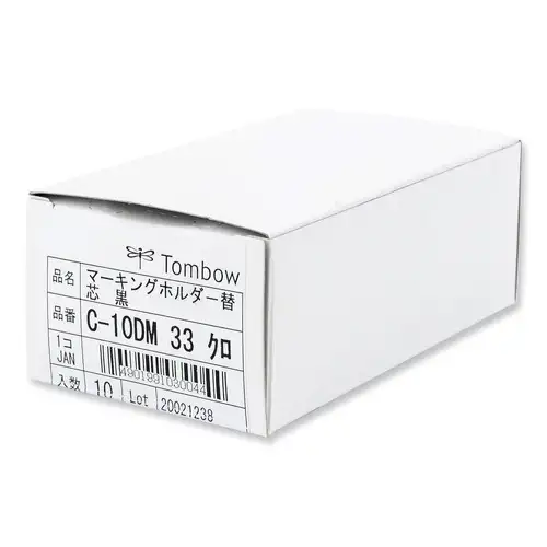 Tombow 4.4 millimeter Mechanical Wax-Based Marking Pencil Refills - Black (10/Box)