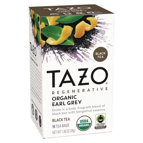 Tazo 1.38 oz. Tea Bags - Organic Earl Grey (96/Carton)