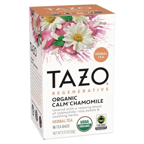 Tazo 0.73 oz. Tea Bags - Organic Calm Chamomile (96/Carton)