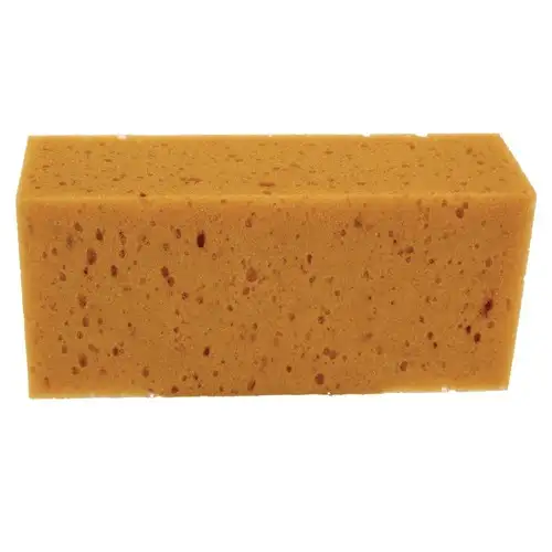 Unger 8.5 in. x 4 in. x 2.75 in. Fixi-Clamp Sponge - Yellow (10/Carton)