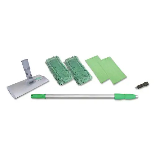 Unger SpeedClean Aluminum Window Cleaning Kit - Silver/Green
