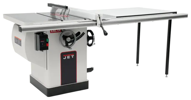 Jet Deluxe XACTA 10" Cabinet Saw, 50" Rip, Cast Iron Wings, 3 HP, 1Ph 230V (708675PK)