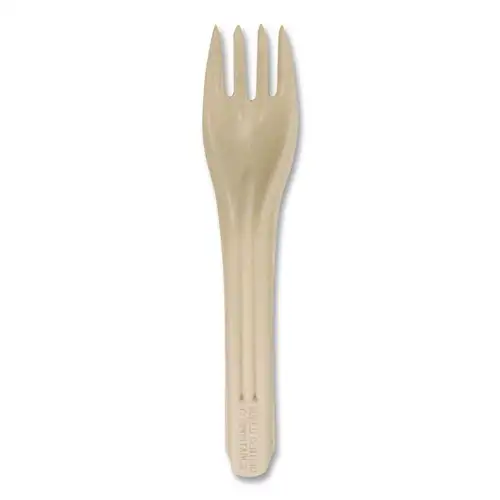 World Centric NoTree Paper Fork Light Mediumweight Cutlery - Natural (1000/Carton)