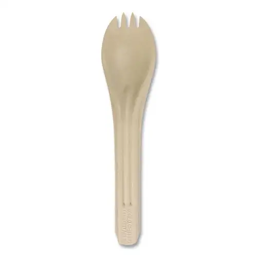 World Centric NoTree Paper Spork Light Mediumweight Cutlery - Natural (1000/Carton)